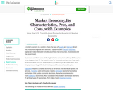 Market Economy: Characteristics, Examples, Pros, Cons