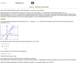 Intersection points of graphs