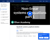 Quadratic Systems: Graphical Solution