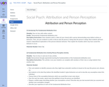 Attribution and Person Perception Activities