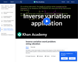 Inverse Variation Word Problem: String Vibration