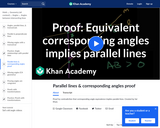 Parallel Lines and Corresponding Angles Proof