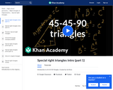 Special Right Triangles Intro (Part 1)