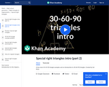 Special Right Triangles Intro (Part 2)