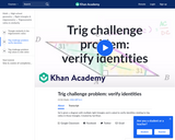 Trig Challenge Problem: Verify Identities