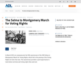 The Selma to Montgomery March for Voting Rights