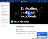 Evaluating Fractional Exponents