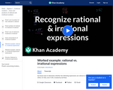 Worked Example: Rational vs. Irrational Expressions