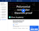 Proof of the Polynomial Remainder Theorem