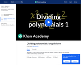 Dividing Polynomials: Long Division