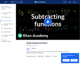 Subtracting Functions