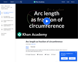 Arc Length as Fraction of Circumference