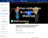 Instincts, Arousal, Needs, Drives: Drive-Reduction and Cognitive Theories