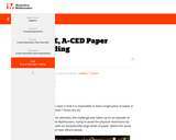 F-LE, A-CED Paper Folding