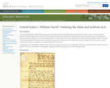 United States v. William Durell: Violating the Alien and Sedition Acts