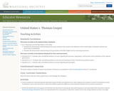 United States v. Thomas Cooper - Teaching Activities