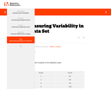 Measuring Variability in a Data Set