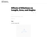 Effects of Dilations on Length, Area, and Angles