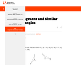 Congruent and Similar Triangles