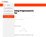 Defining Trigonometric Ratios