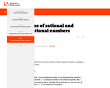 Sums of Rational and Irrational Numbers