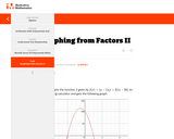 Graphing from Factors II