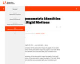 Trigonometric Identities and Rigid Motions