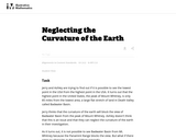 Neglecting the Curvature of the Earth