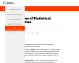 Types of Statistical Studies