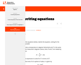Rewriting Equations