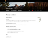 Activity 2: Valleys - Varying Valleys