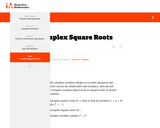 Complex Square Roots