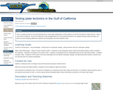 Testing Plate Tectonics in the Gulf of California