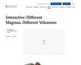 Interactive: Different Magmas, Different Volcanoes