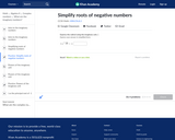 Simplify Roots of Negative Numbers