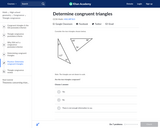 Determine Congruent Triangles