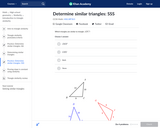 Determine Similar Triangles: SSS