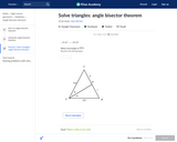 Solve Triangles: Angle Bisector Theorem