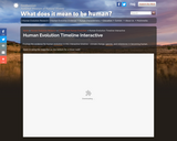Human Evolution Timeline Interactive