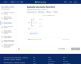 Evaluate Piecewise Functions