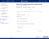 Positive and Negative Intervals of Polynomials