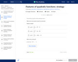 Features of Quadratic Functions: Strategy