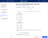 Linear vs. Exponential Growth: From Data