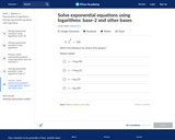 Solve Exponential Equations using Logarithms: Base-2 and Other Bases.