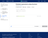 Evaluate Expressions using Structure