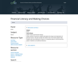 Financial Literacy and Making Choices