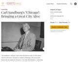 Carl Sandburg's "Chicago": Bringing a Great City Alive