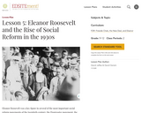 Lesson 5: Eleanor Roosevelt and the Rise of Social Reform in the 1930s