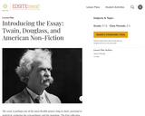 Introducing the Essay: Twain, Douglass, and American Non-Fiction