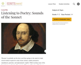 Listening to Poetry: Sounds of the Sonnet